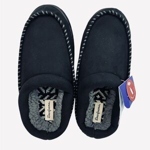 Dearfoams Thompson Memory Foam Indoor Outdoor Clog Slipper Black Size S (7-8)